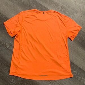 Nike Dri-Fit Neon Orange Workout Athletic Shirt‎ Men XXL Running Bin O-3